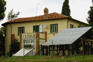 Il Casale con i pannelli solari