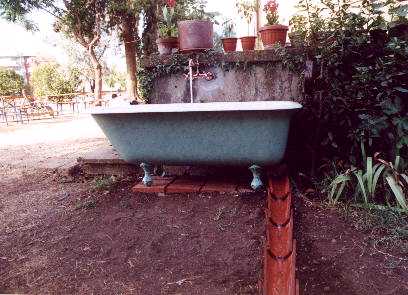 La fontana per l'acqua potabile, ultima istallazione del percorso del Giardino delle Meraviglie
