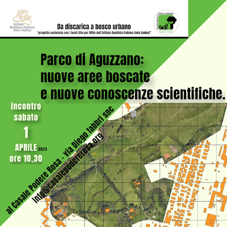 Sabato 1 aprile ore 10,30 incontro al Casale Podere Rosa: Parco di Aguzzano: nuove aree boscate e nuove conoscenze scientifiche.