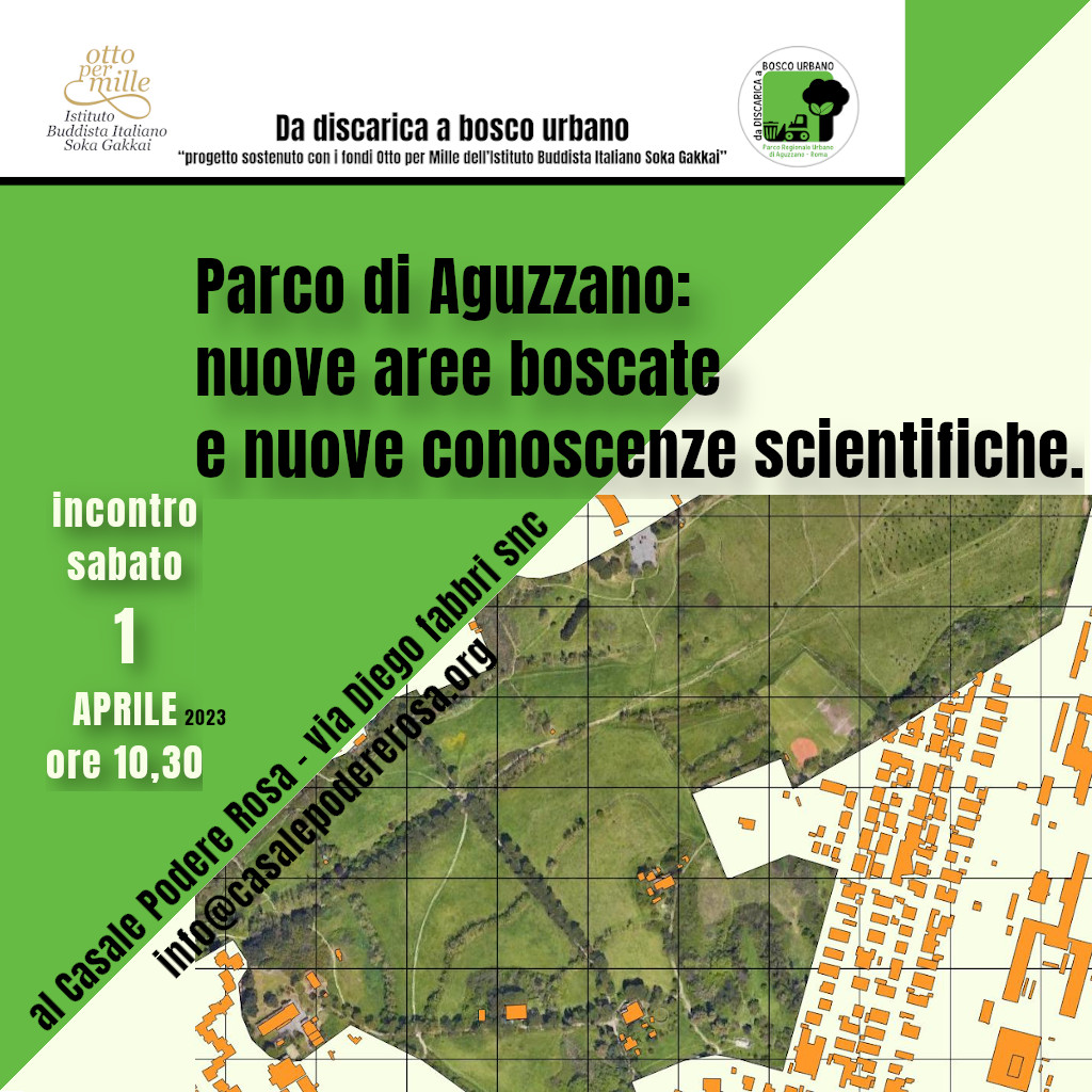Incontro Parco di Aguzzano: nuove aree boscate e nuove conoscenze scientifiche. sabato 1 aprile 2023