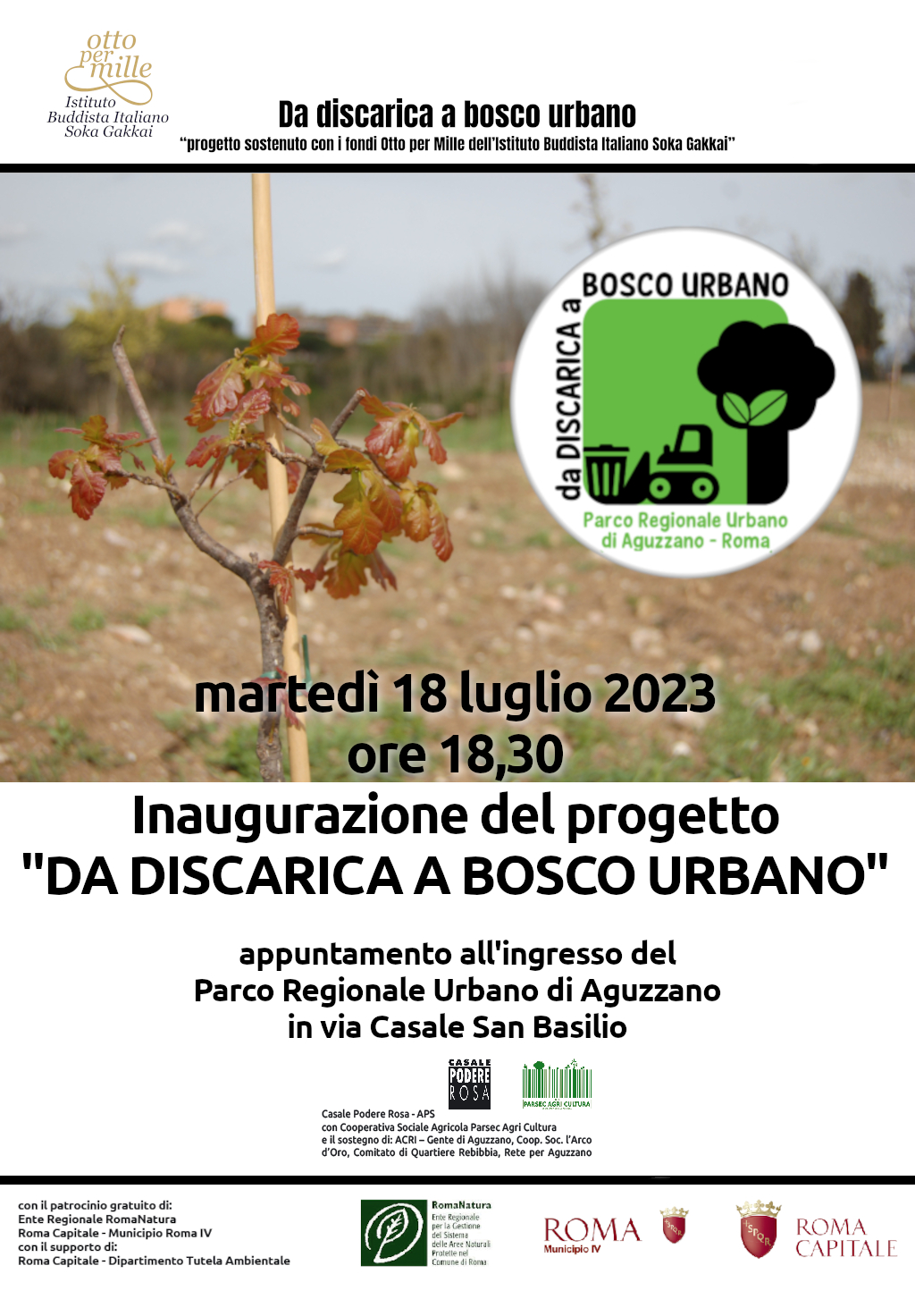 Da Discarica a Bosco Urbano: Le associazioni e i cittadini regalano al Comune e a se stessi uno spazio riqualificato e un bosco per provare a contrastare i cambiamenti climatici.
