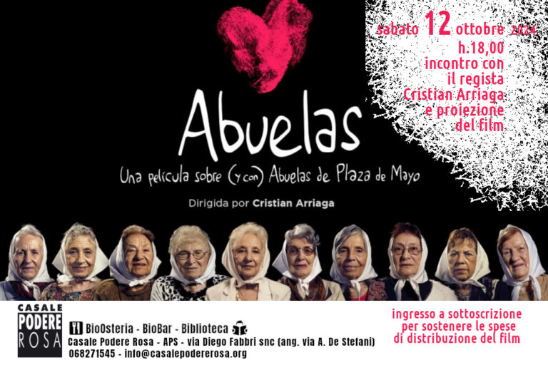 Abuelas. Una película sobre (y con) Abuelas de Plaza de Mayo, sabato 12 ottobre h.18