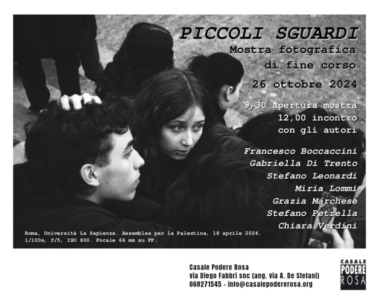 Mostra fotografica PICCOLI SGUARDI, inaugurazione sabato 26 ottobre 2024