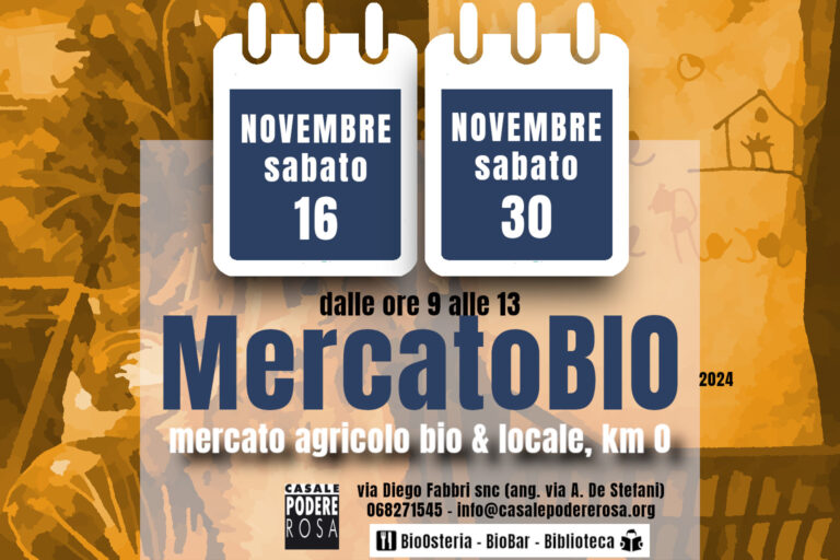 MercatoBIO sabato 16 e 30 novembre 2024