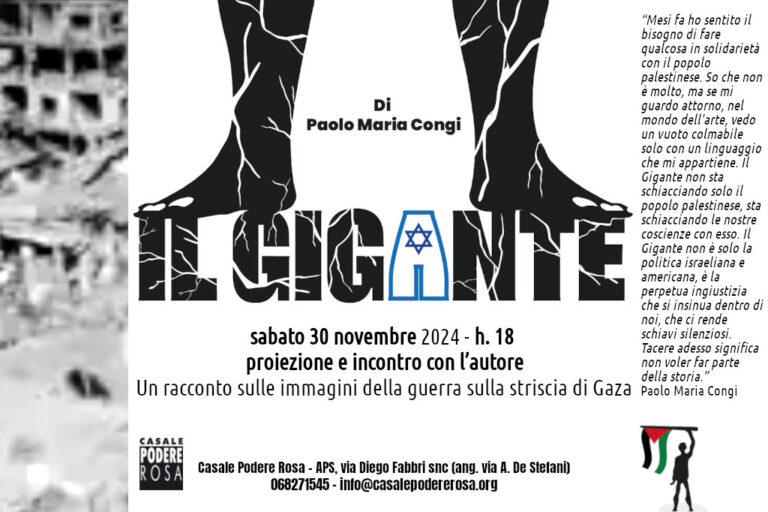 Il Gigante. Proiezione e incontro con l’autore sabato 30 novembre 2024