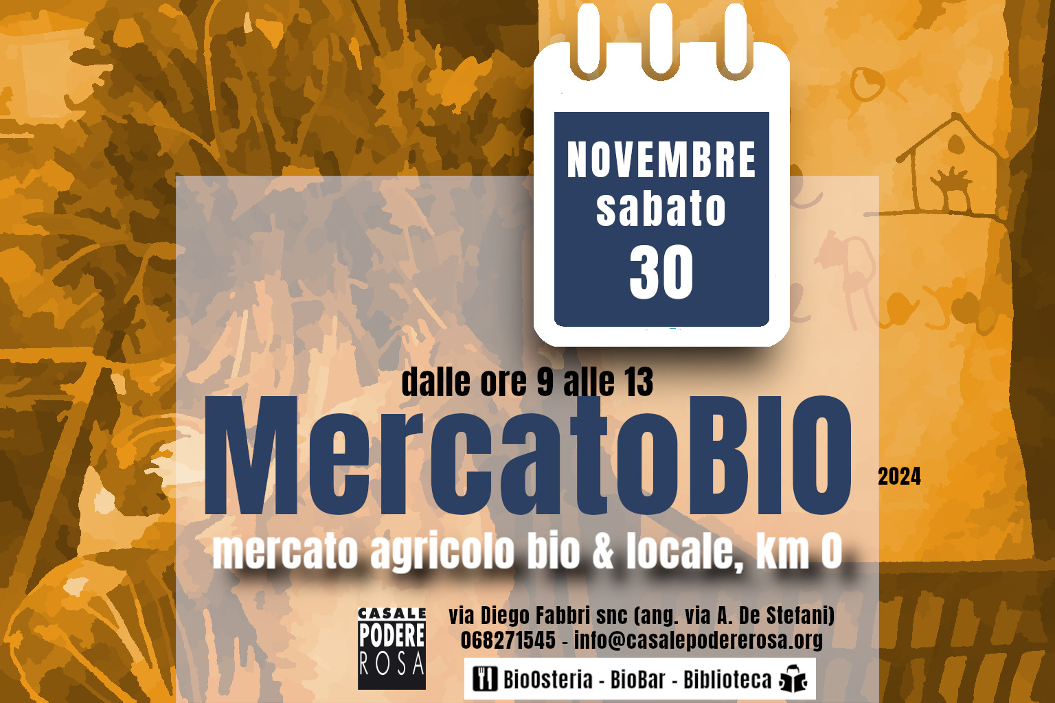 MercatoBIO sabato  30 novembre 2024