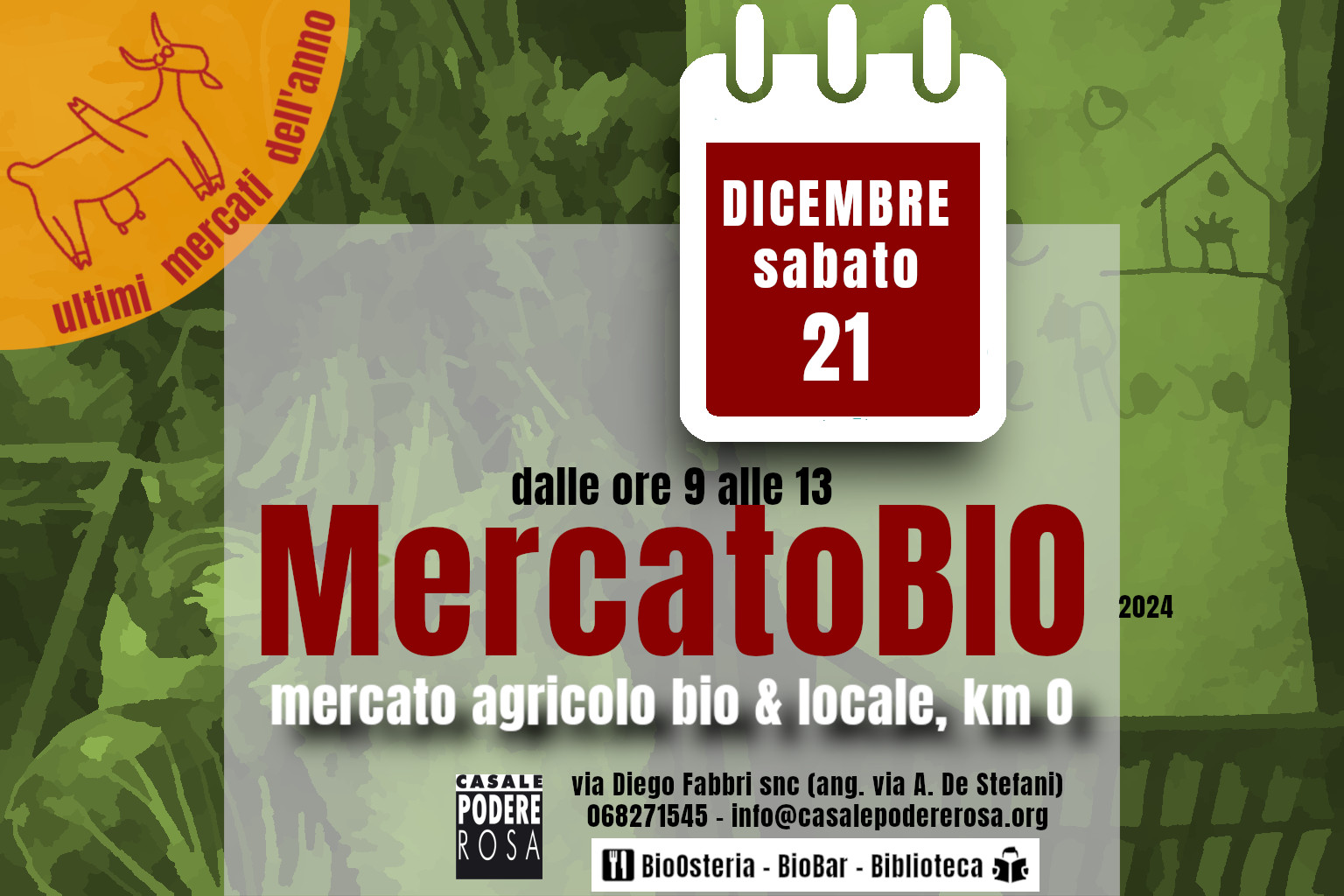 MercatoBIO sabato  21 dicembre 2024