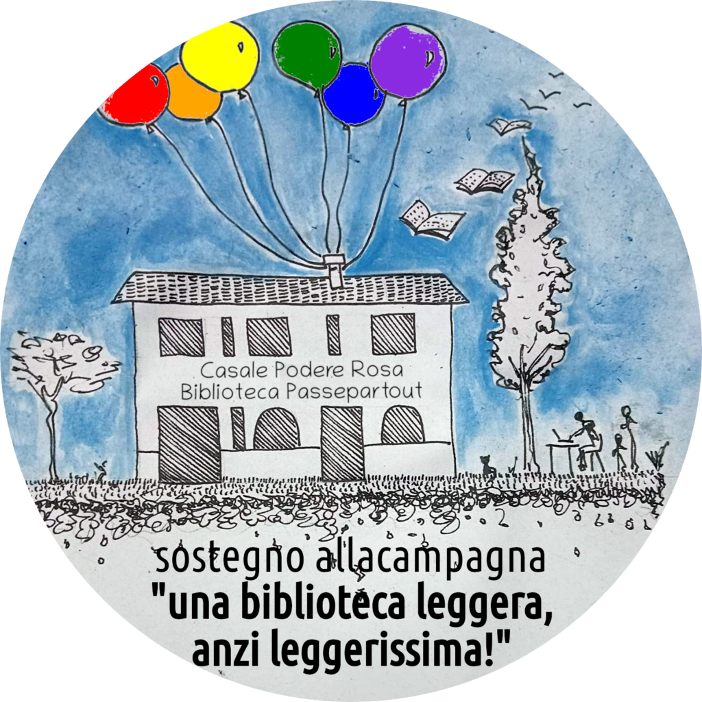 La biblioteca sociale leggera, anzi leggerissima. Bando Crowdfunding Impatto+ 2024. Logocrowd colorato