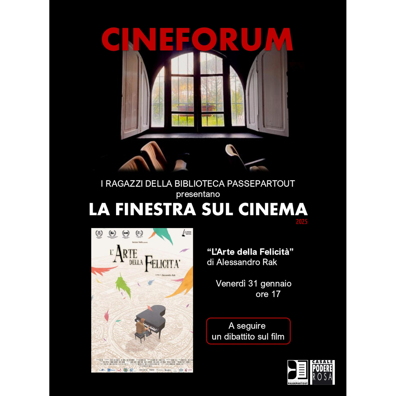 La finestra sul …cinema. Venerdì 31 gennaio 2025