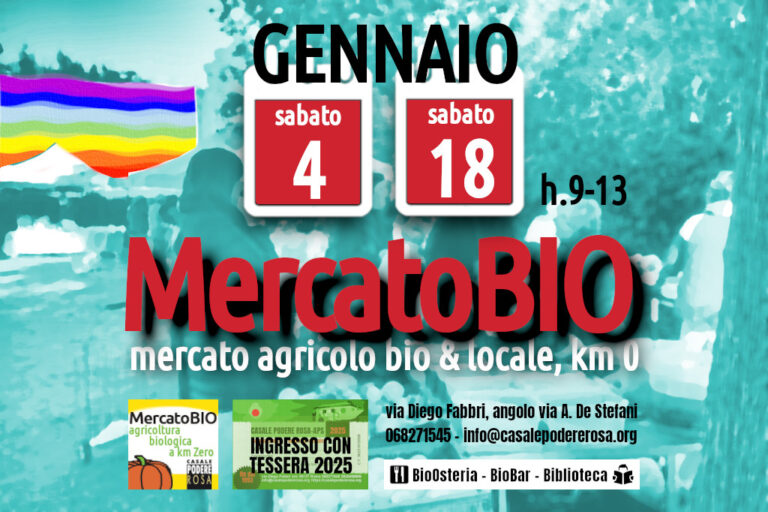 MercatoBIO sabato 4 e 18 gennaio 2025