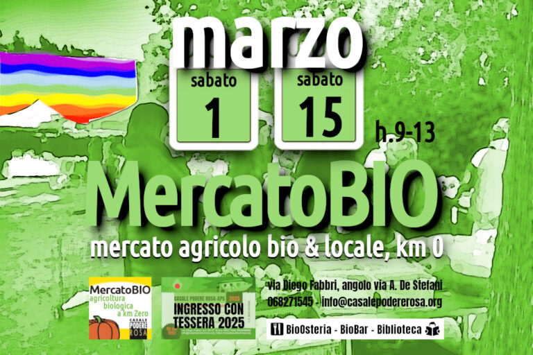 MercatoBIO sabato 1 e 15 marzo 2025