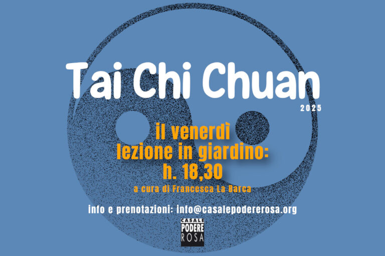 Lezione di Tai Chi Chuan in giardino venerdì 30 maggio 2025