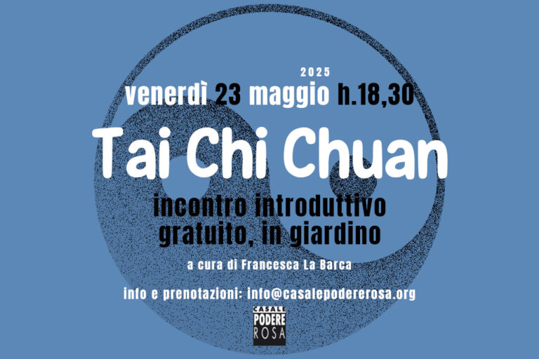 incontro introduttivo di Tai Chi Chuan venerdì 23 maggio 2025