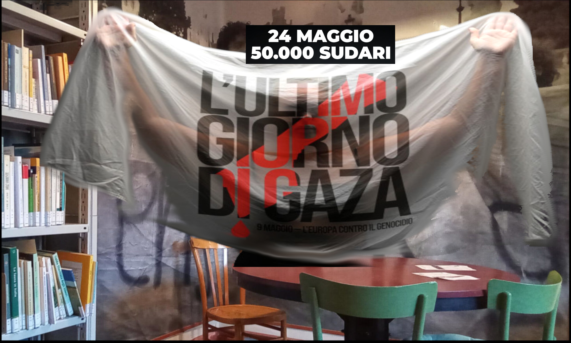 24 maggio: Tomaso Montanari e Paola Caridi lanciano la mobilitazione “un Sudario per Gaza”