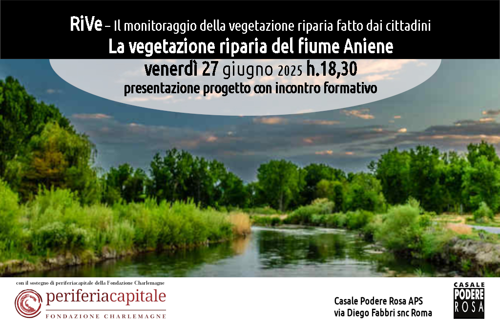 RiVe, venerdì 27 giugno 2025, presentazione progetto con incontro formativo