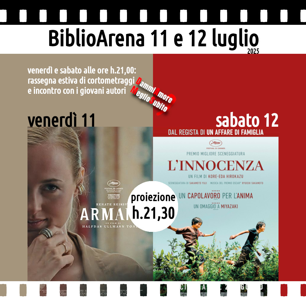 BiblioArena 11, 12 luglio 2025