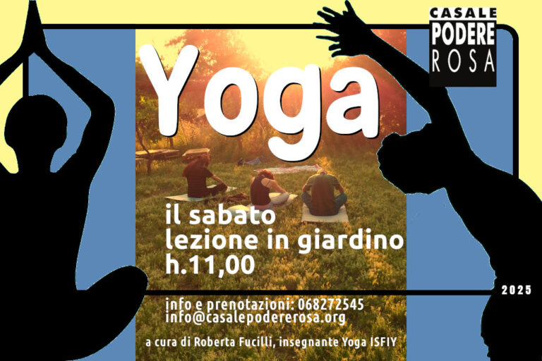 Lezioni di yoga in giardino 2025