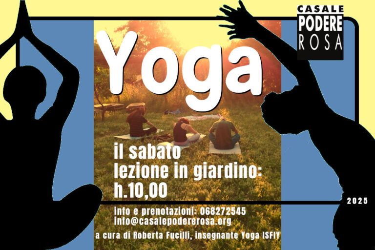 Lezioni di yoga in giardino