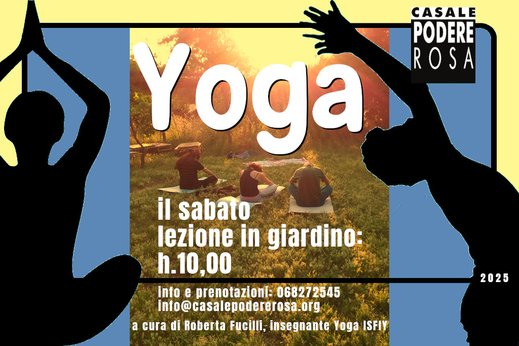Lezioni di yoga in giardino 2025 h.10