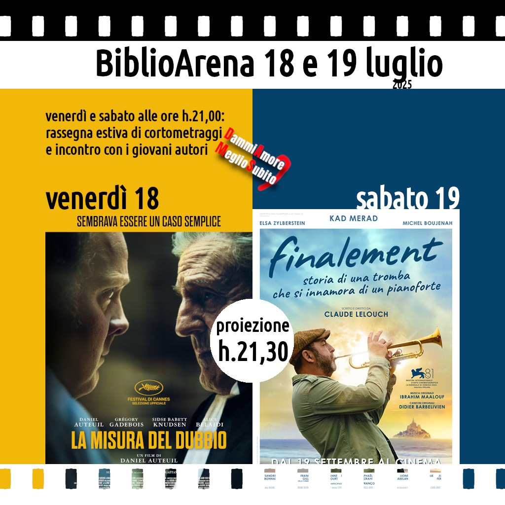 BiblioArena 18, 19 luglio 2025