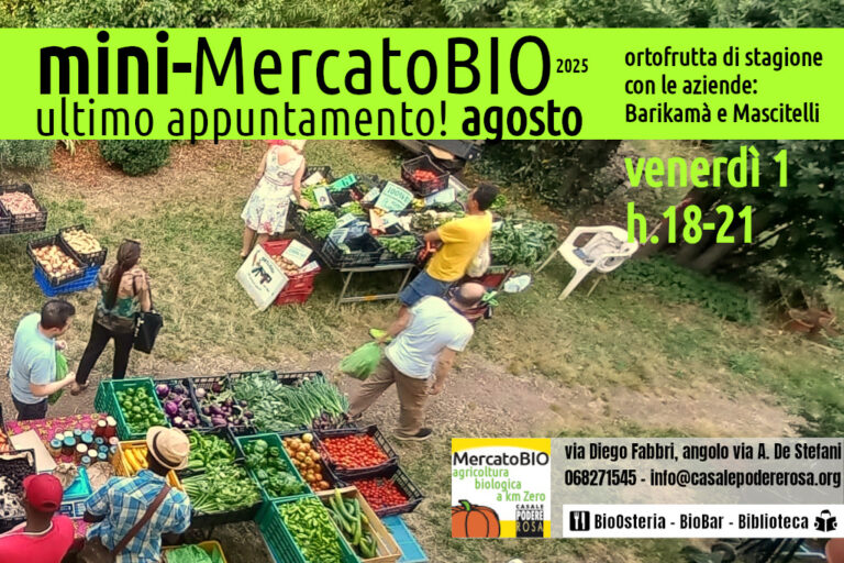 mini-MercatoBIO, venerdì 1 agosto 2025