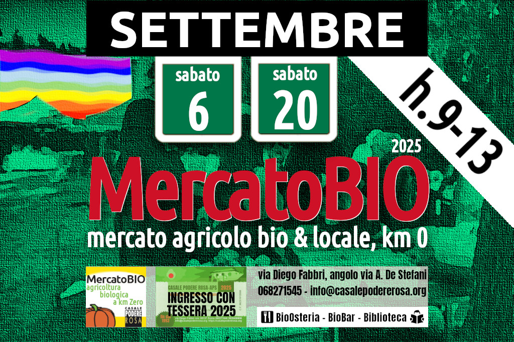 MercatoBIO sabato 6 e 20 settembre 2025