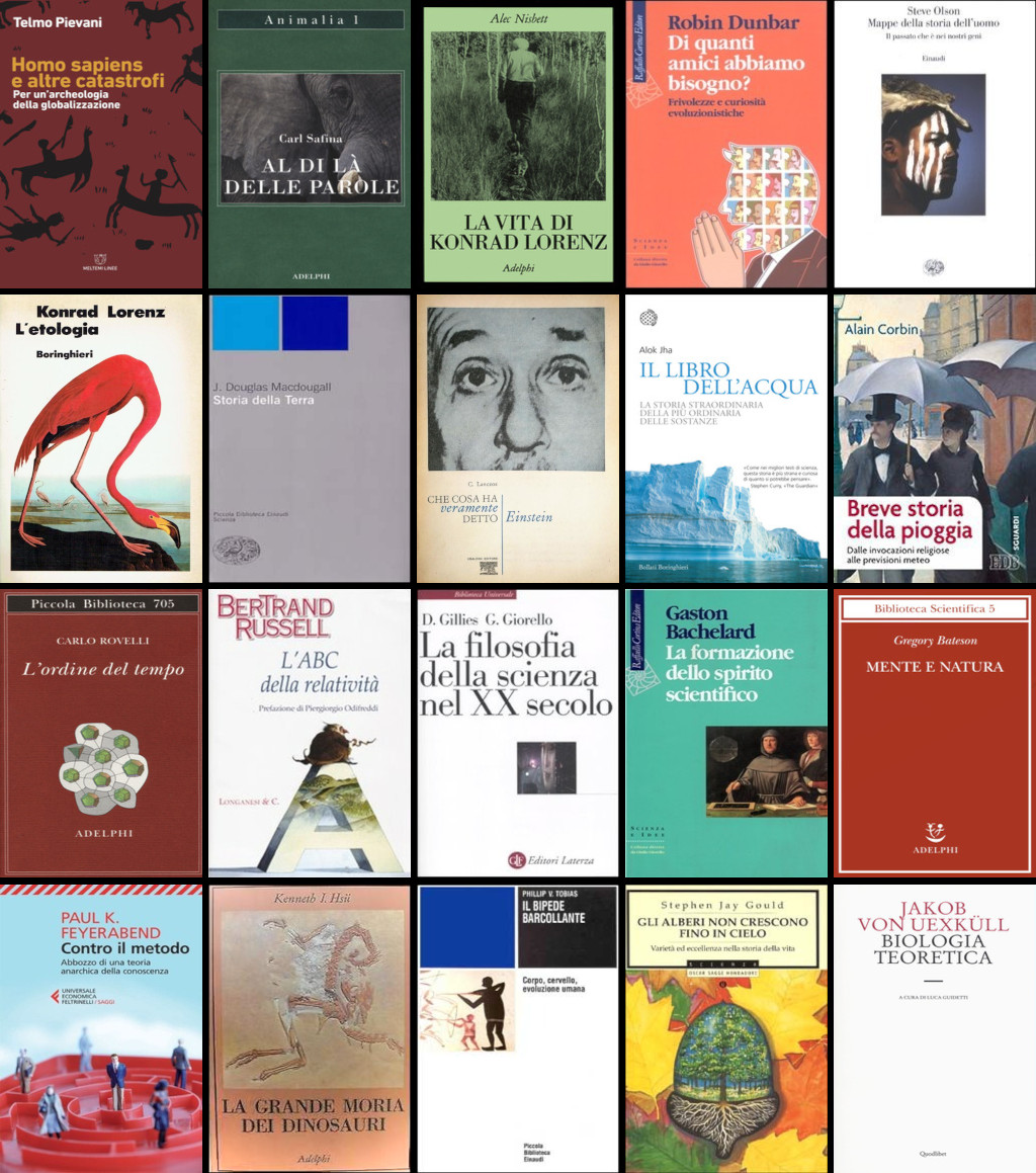 Nuovi in catalogo al 24.07.2025, libri donazione prof P. Cinque (evoluzionismo, etologia, filosofia della scienza)