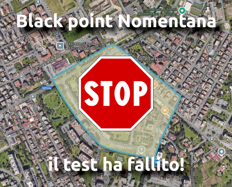 Black point via Nomentana - via di Casal Boccone - via del Casale di San Basilio