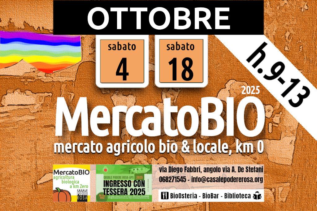 MercatoBIO sabato 4 e 18 ottobre 2025