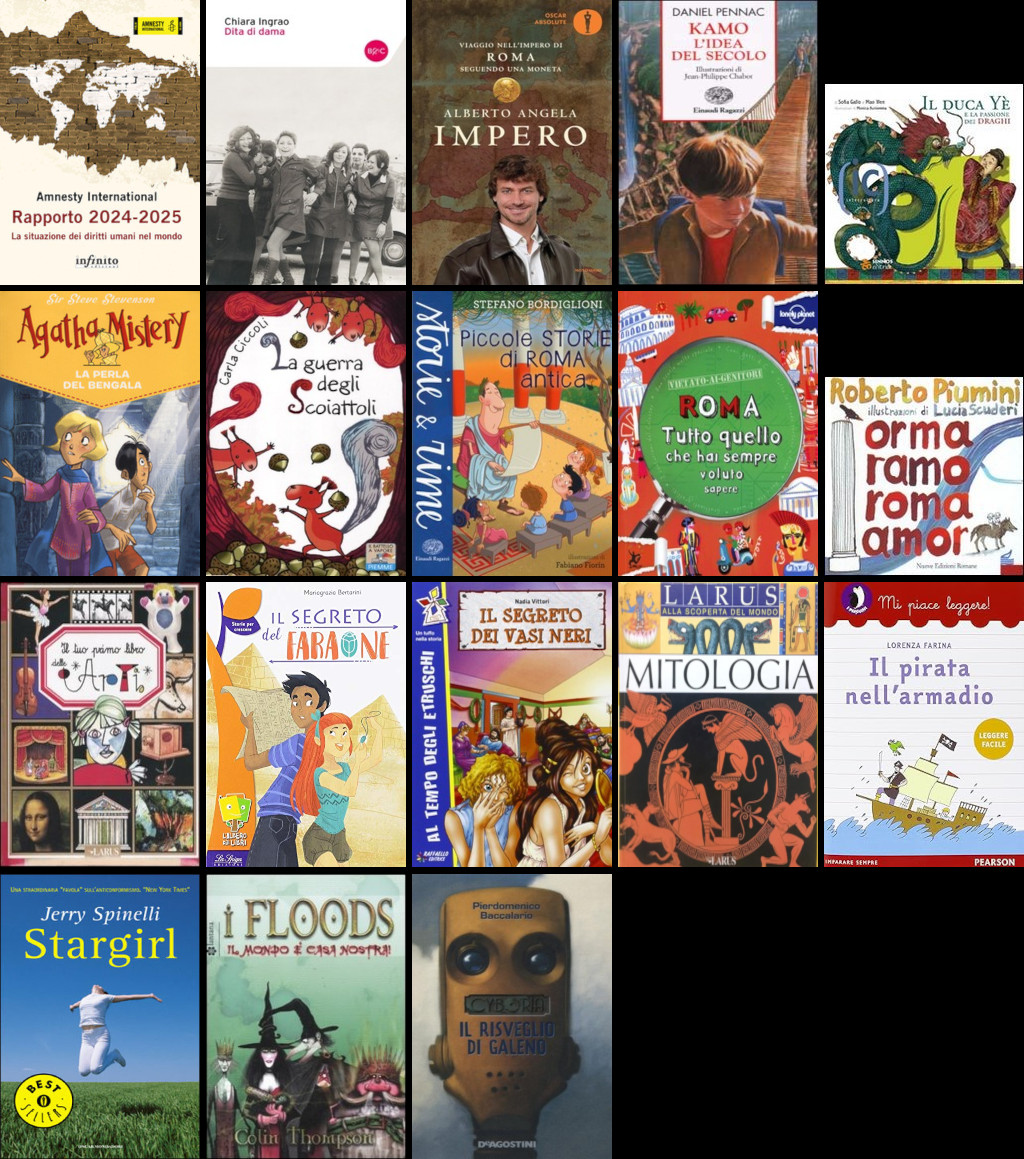 Nuovi in catalogo al 11.09.2025, libri ricevuti in dono