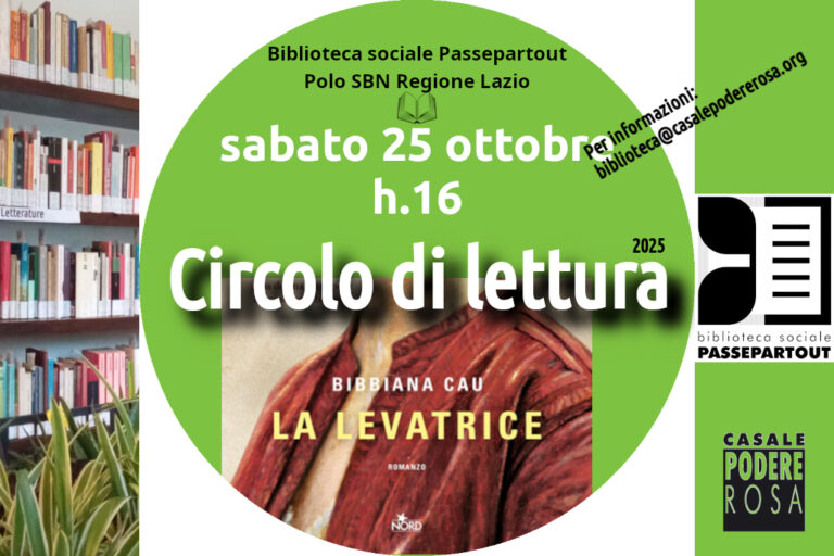 Sardegna: sabato 25 ottobre 2025 ore 16,00 appuntamento del Circolo di lettura discute il libro “La levatrice” di Bibbiana Cau