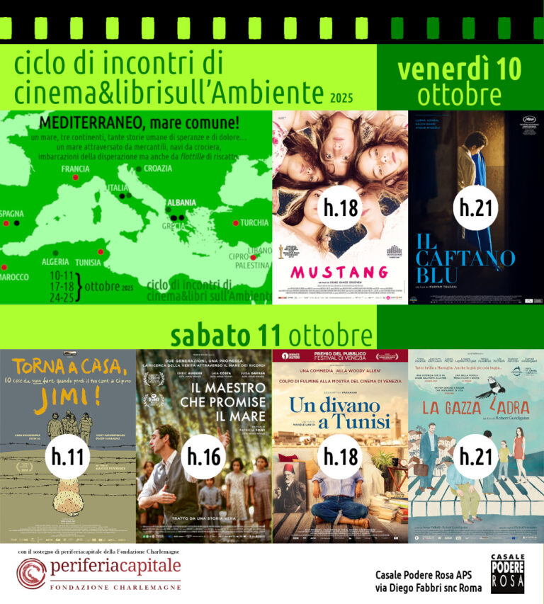 MEDITERRANEO, mare comune! 10-11 ottobre 2025 – incontri cinema&libri Ambiente 05
