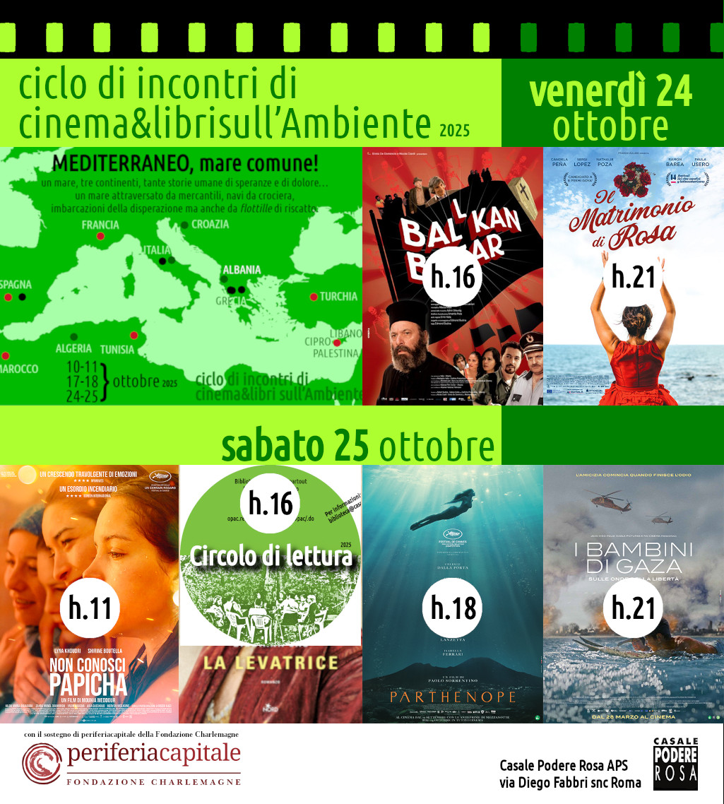 MEDITERRANEO, mare comune! 24-25 ottobre 2025 – incontri cinema&libri Ambiente 05
