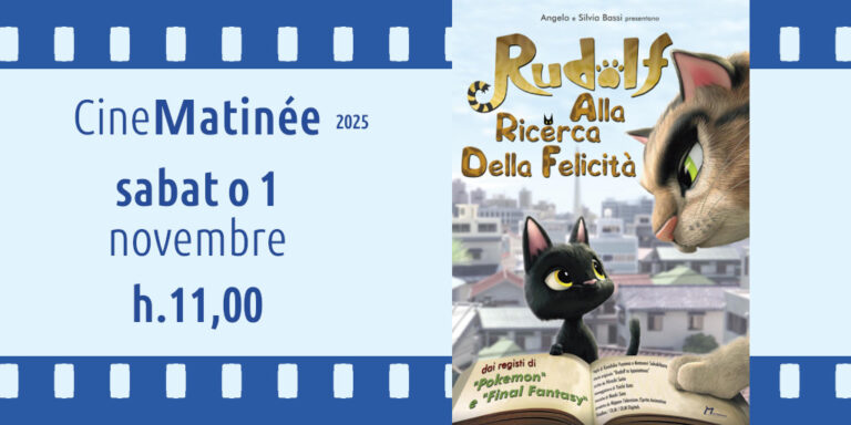 Cineforum in saletta sabato 1 novembre 2025