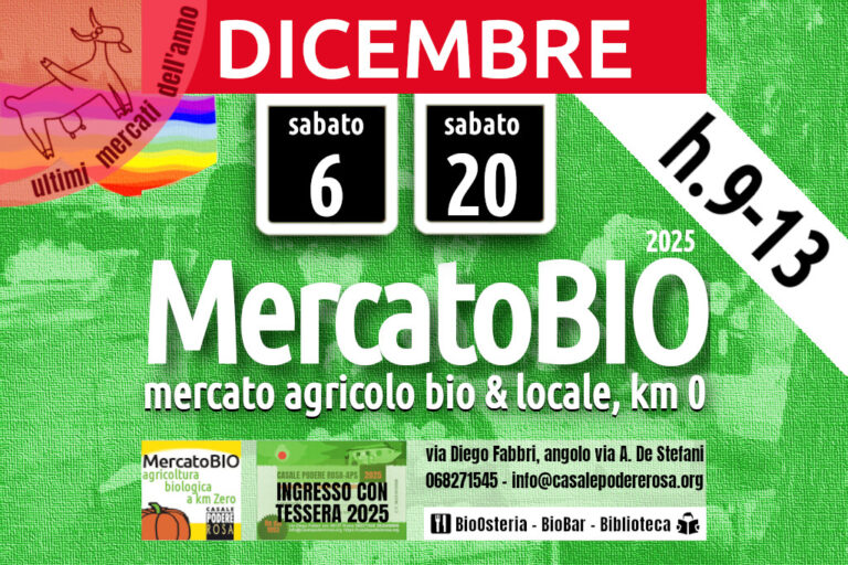 MercatoBIO sabato 6 e 20 dicembre 2025
