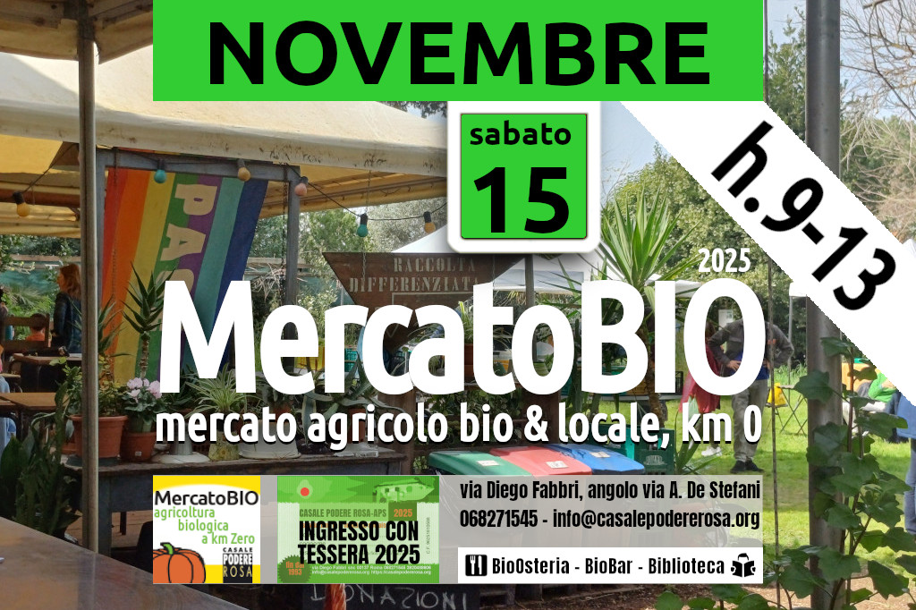 MercatoBIO sabato 15 novembre 2025