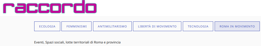 Raccordo.info / L'aggregatore di movimento (qualsiasi cosa voglia dire)