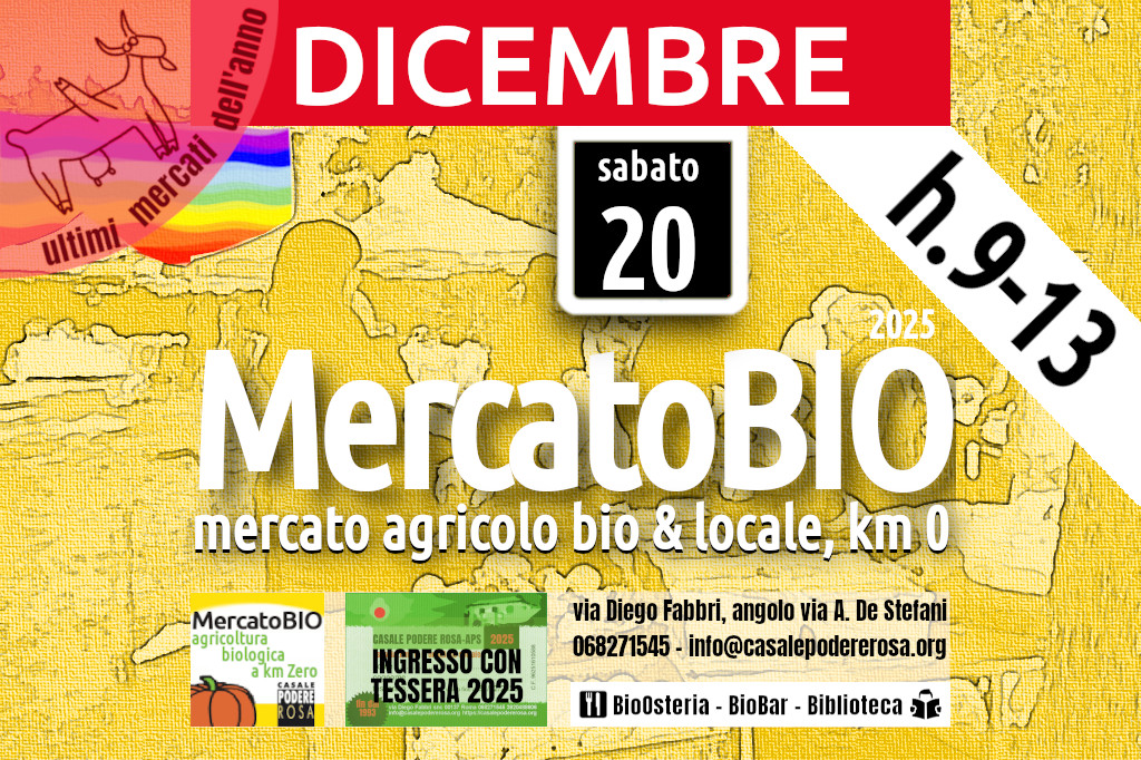 MercatoBIO sabato 6 e 20 dicembre 2025