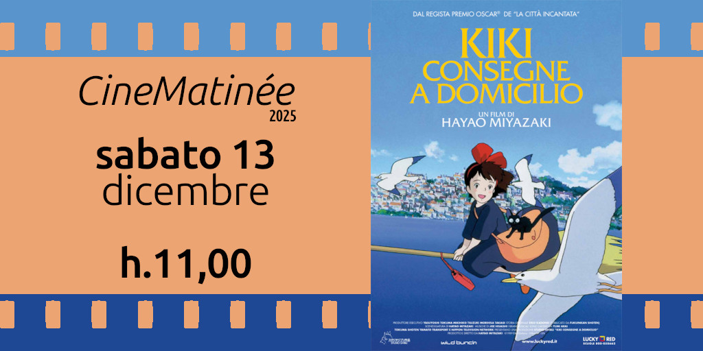 CineMatinée in saletta sabato 13 dicembre 2025