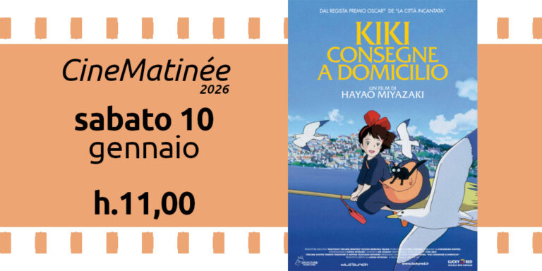 Cinematinée sabato 10 gennaio 2026