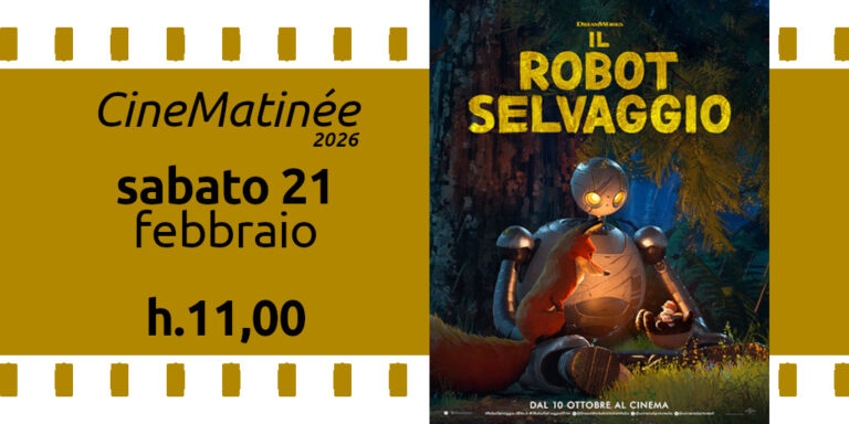 Cinematinée sabato 21 febbraio 2026