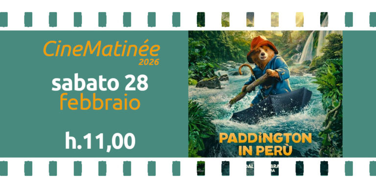 Cinematinée sabato 28 febbraio 2026