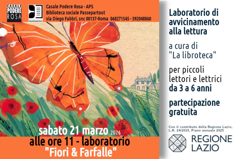 Fiori & Farfalle. Laboratorio sabato 21 marzo 2026