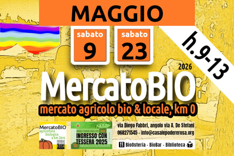 MercatoBIO sabato 9 e 23 maggio 2026