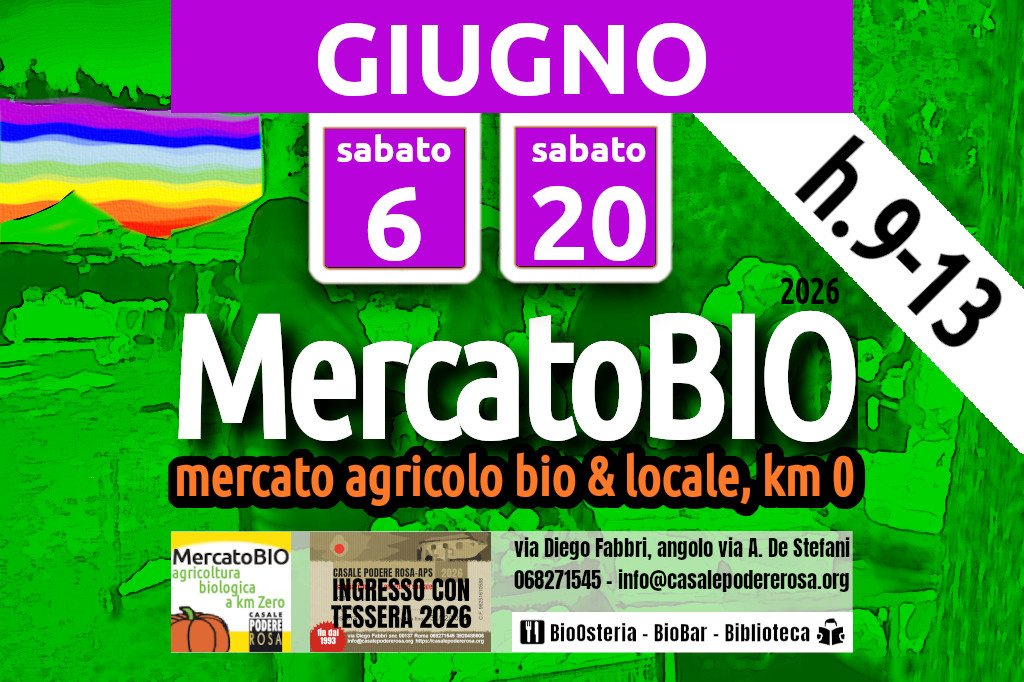 MercatoBIO sabato 6 e 20 giugno 2026