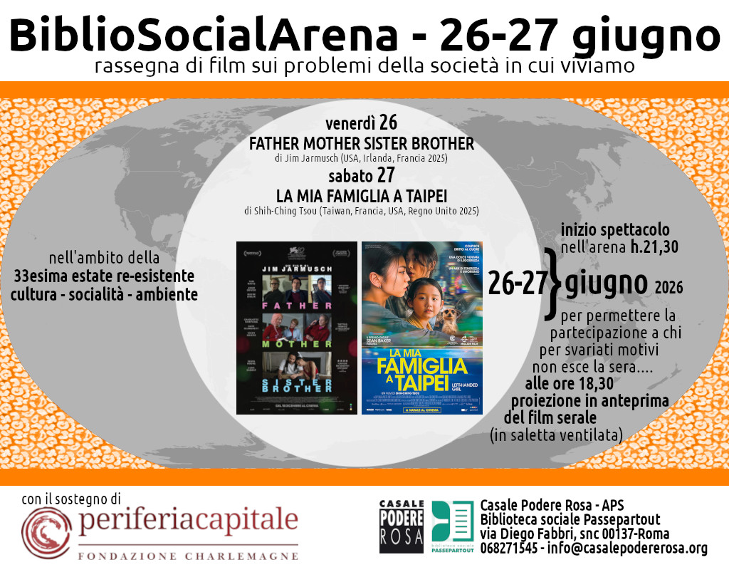 BiblioSocialArena (terza settimana) 26-27 giugno 2026