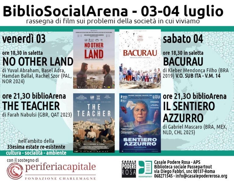 BiblioSocialArena (quarta settimana) 3-4 luglio 2026