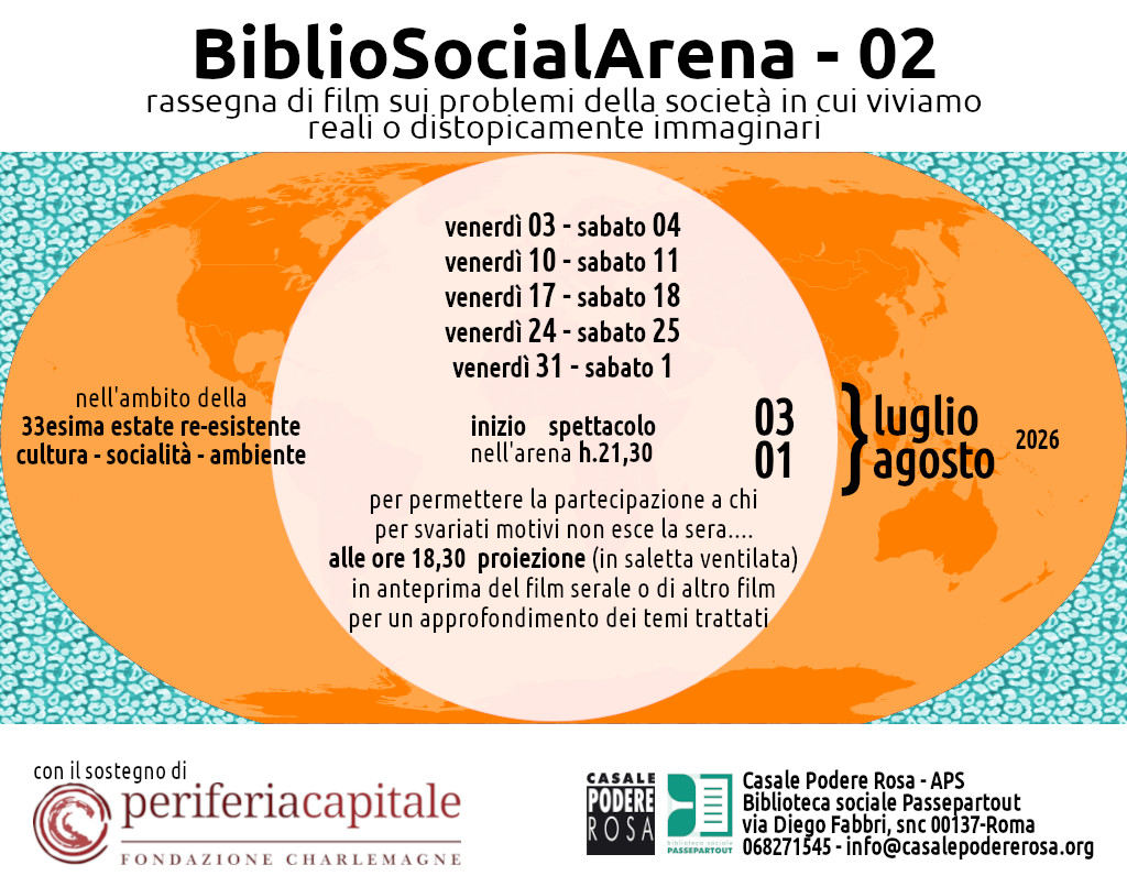 BiblioSocialArena 03 luglio – 01 agosto 2026