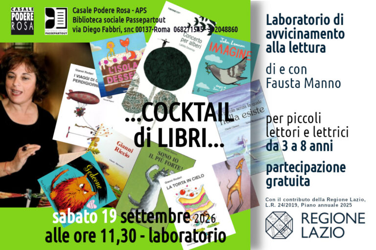 Cocktail di Libri. Laboratorio sabato 19 settembre 2026