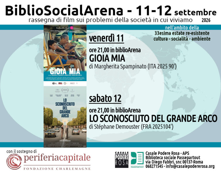 BiblioSocialArena 11-12 settembre 2026